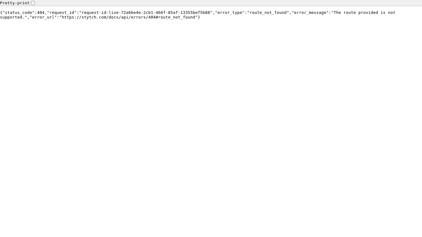 website screenshot of https://api.stytch.com/