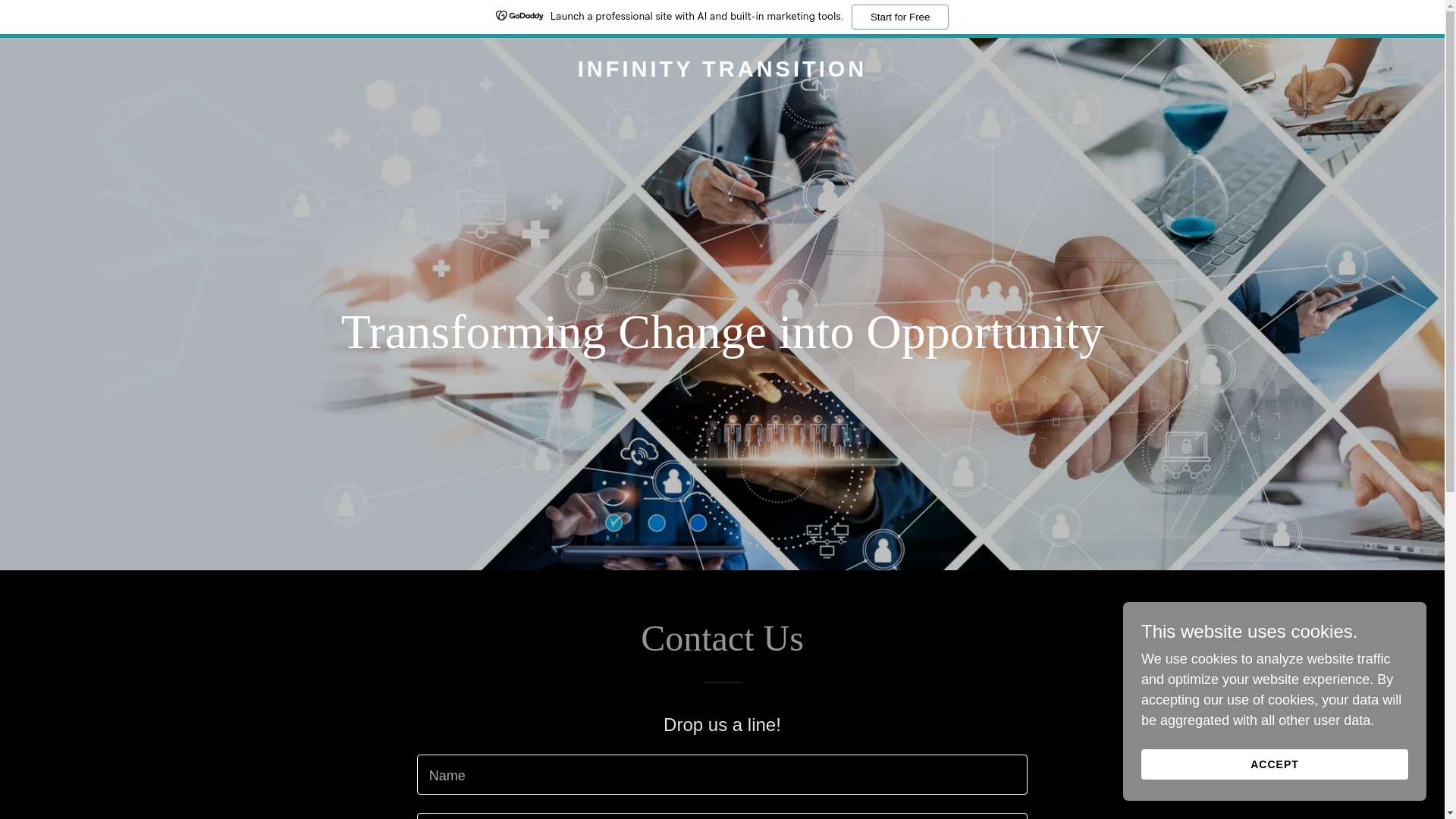 website screenshot of https://infinitytransition.com/
