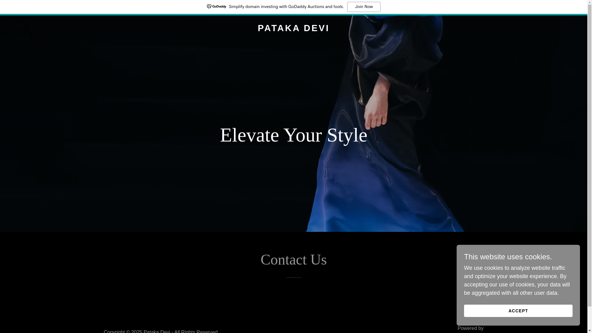 website screenshot of https://patakadevi.com/