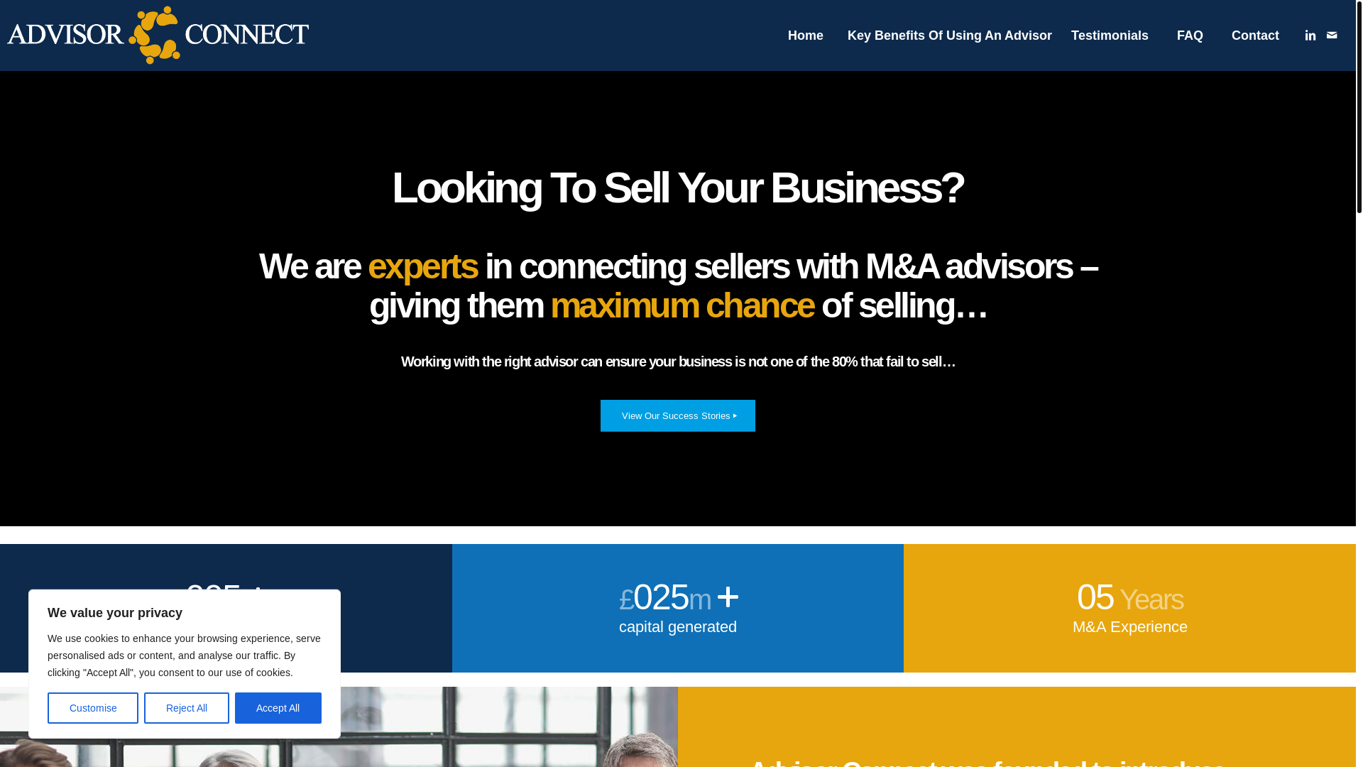 website screenshot of https://openadvisorconnectapp.com/