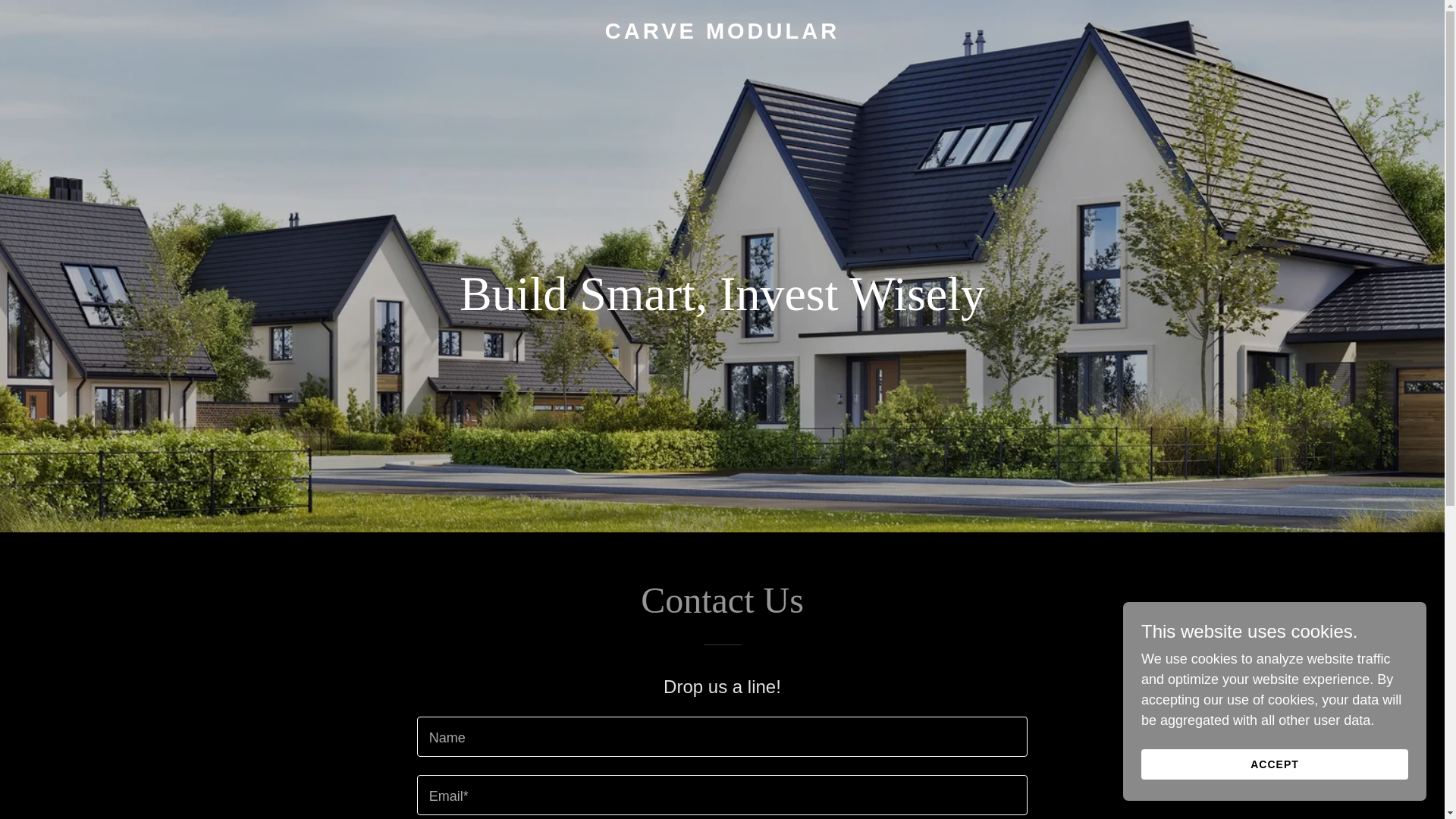 website screenshot of https://carvemodular.com/
