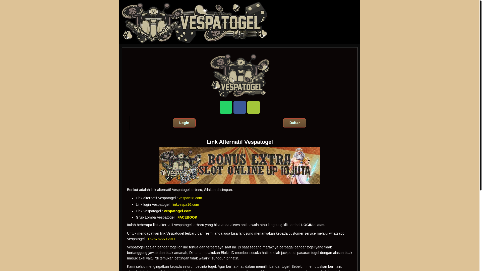 website screenshot of https://linkvespatogel18.com/