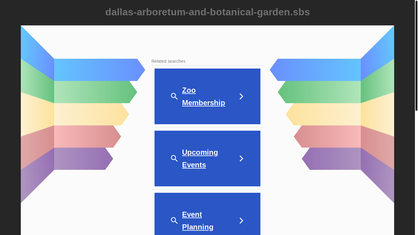 website screenshot of https://dallas-arboretum-and-botanical-garden.sbs/