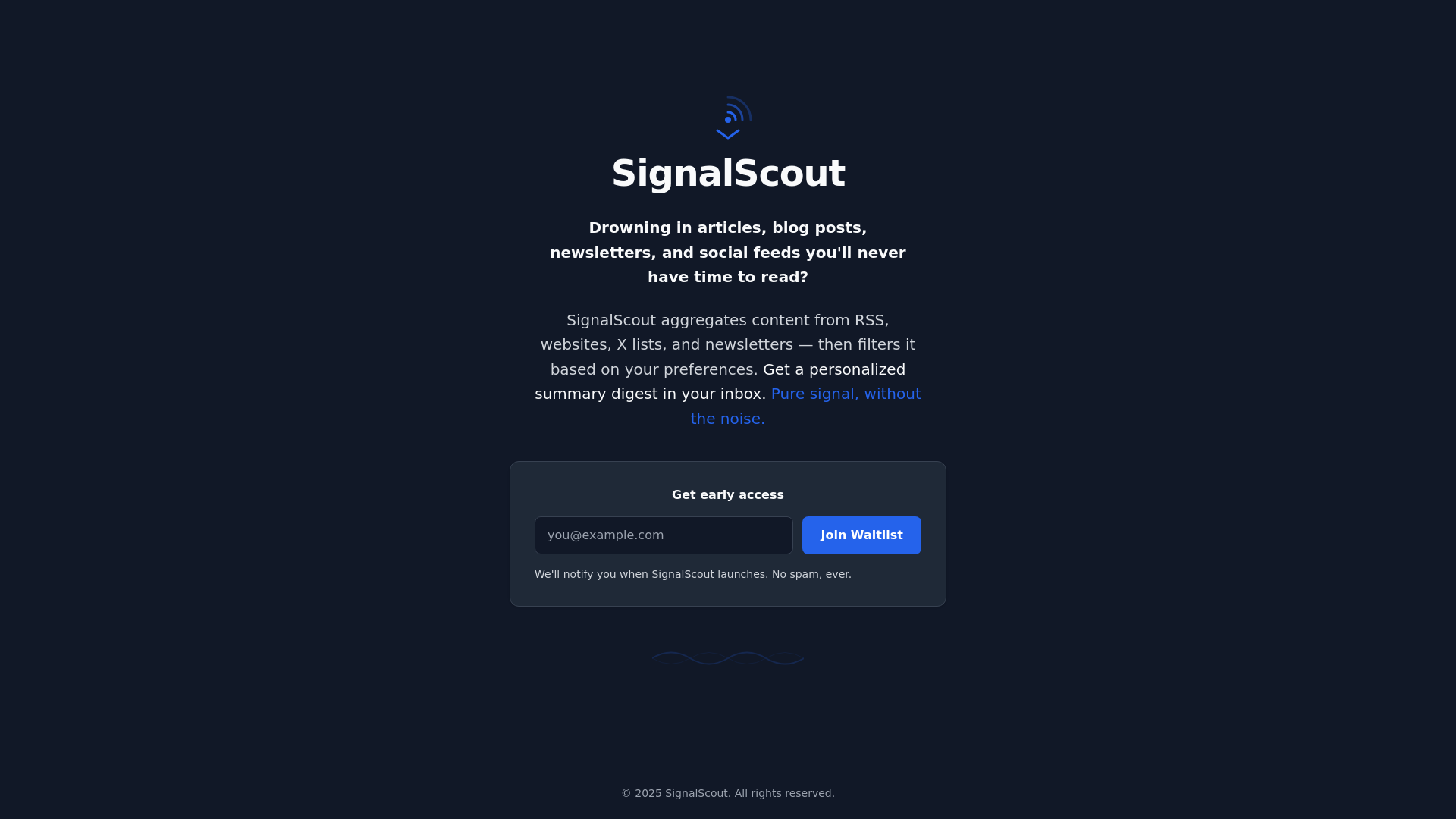 website screenshot of https://signalscout-landing.pages.dev/
