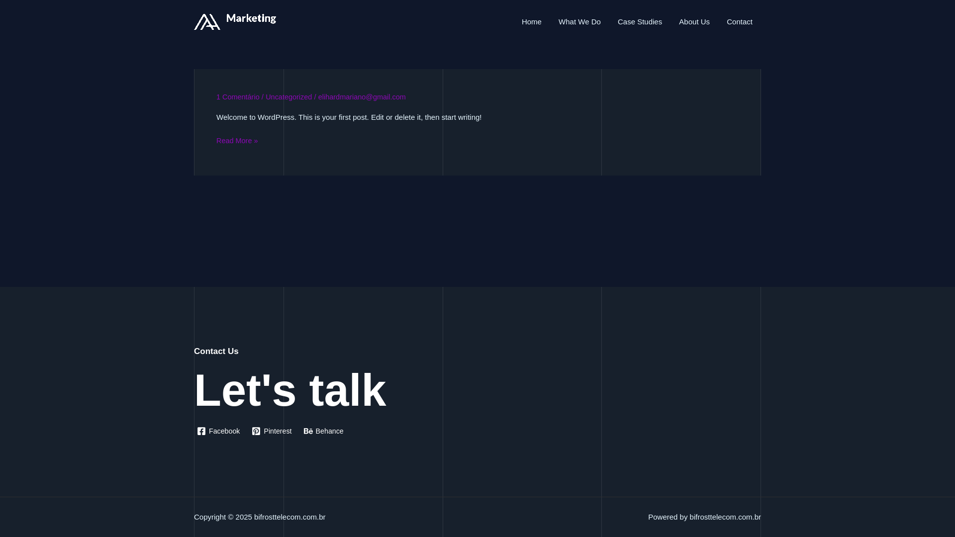 website screenshot of https://bifrosttelecom.com.br/