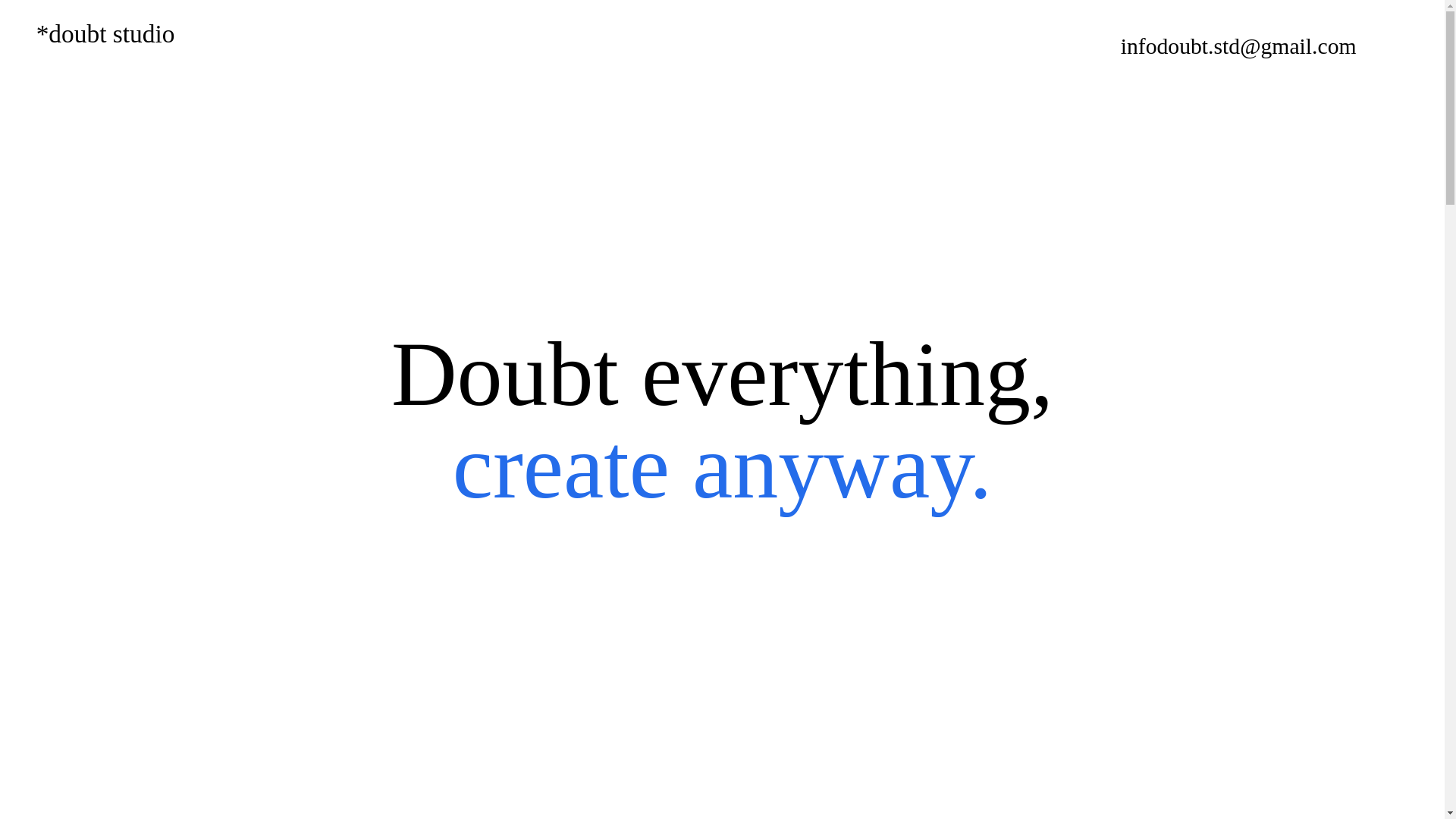 website screenshot of https://doubt.cl/
