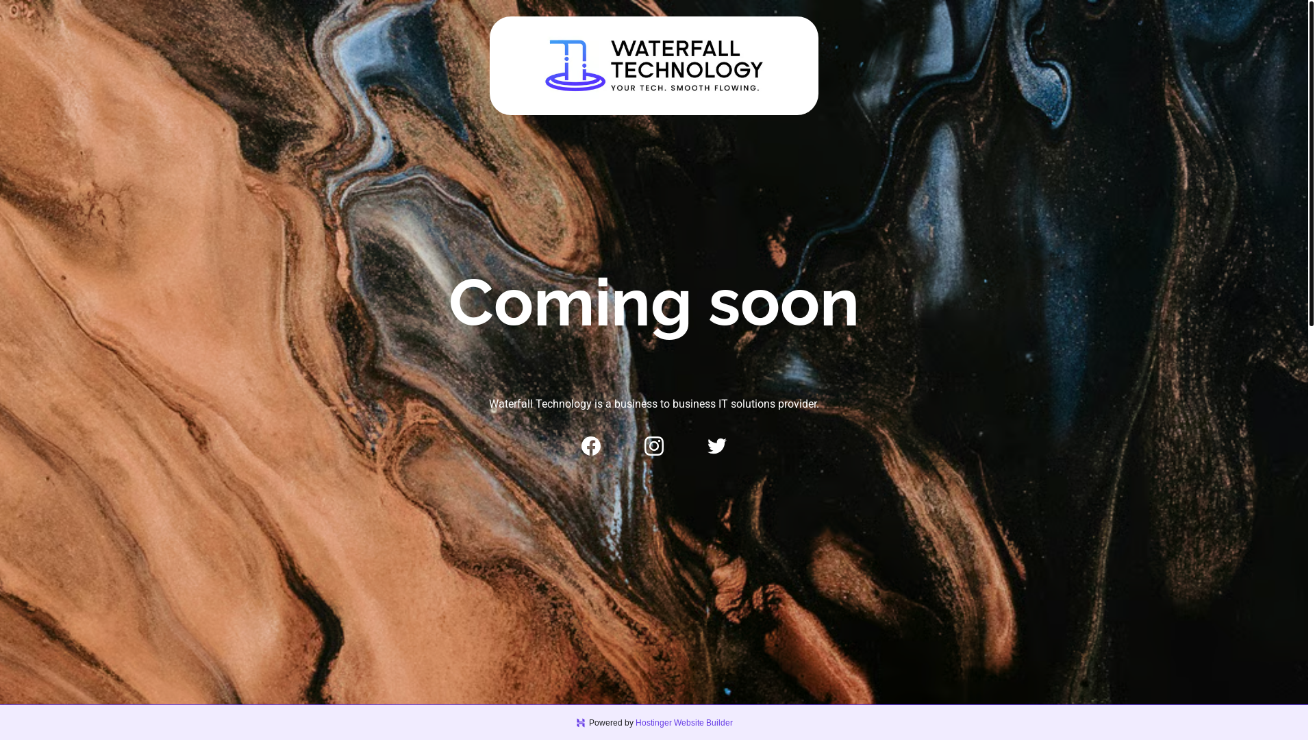 website screenshot of https://waterfalltechnology.org/