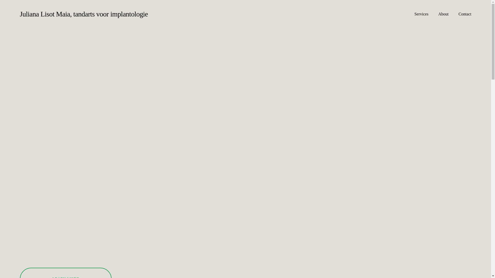 website screenshot of https://tandartsmaia.nl/