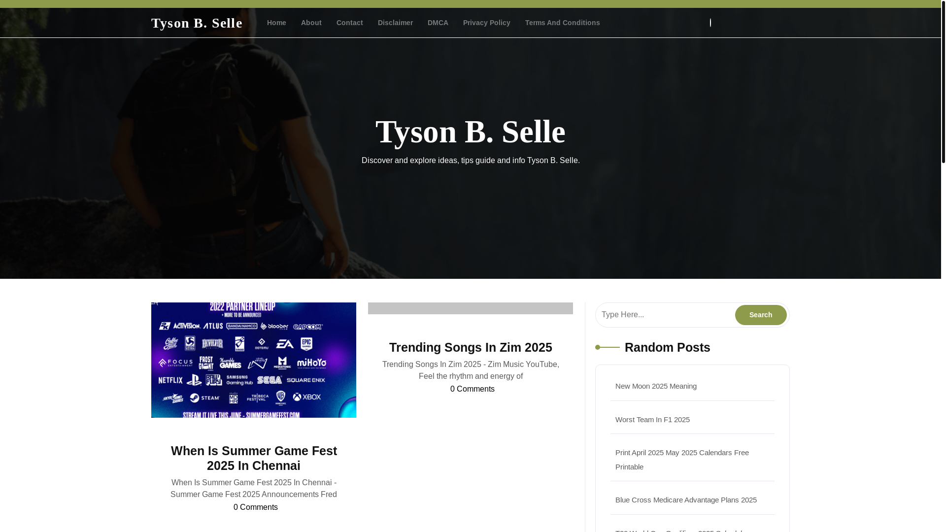 website screenshot of https://tysonbselle.pages.dev/