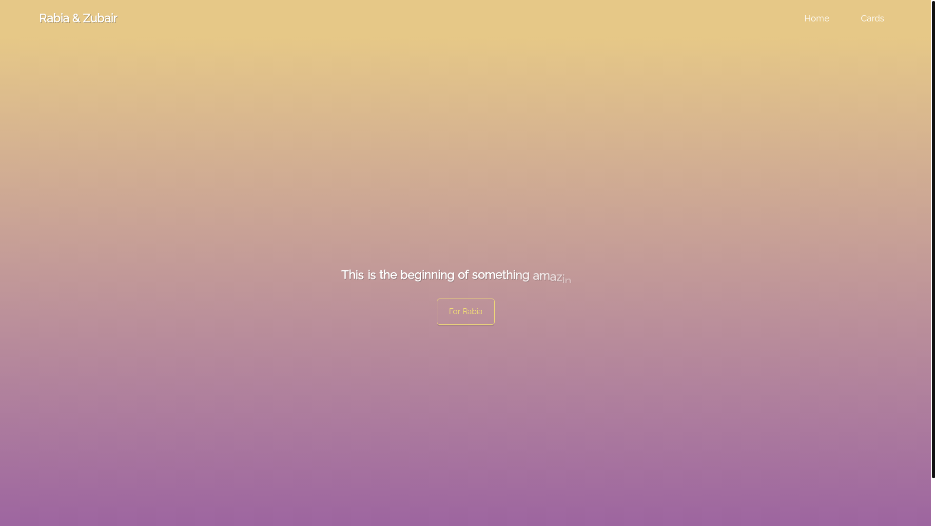 website screenshot of https://rabiazubair.pages.dev/