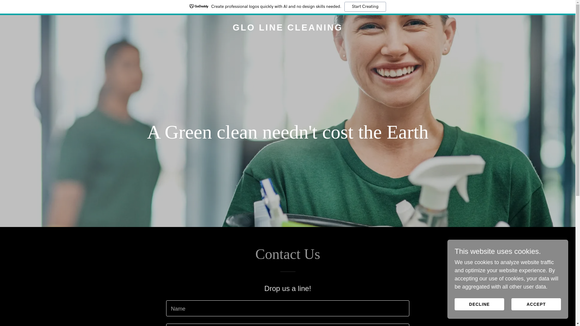 website screenshot of https://glolinecleaning.co.uk/