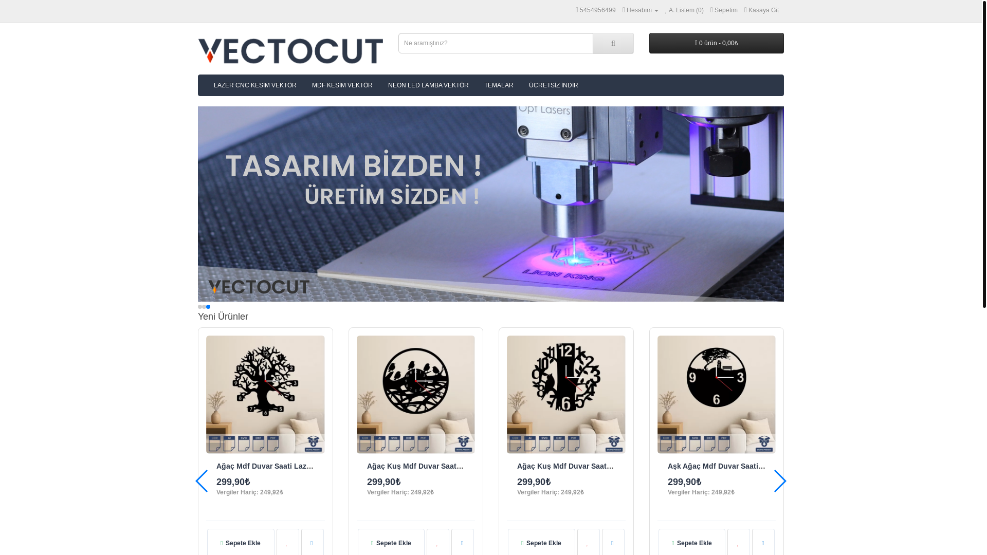 website screenshot of https://vectocut.com/