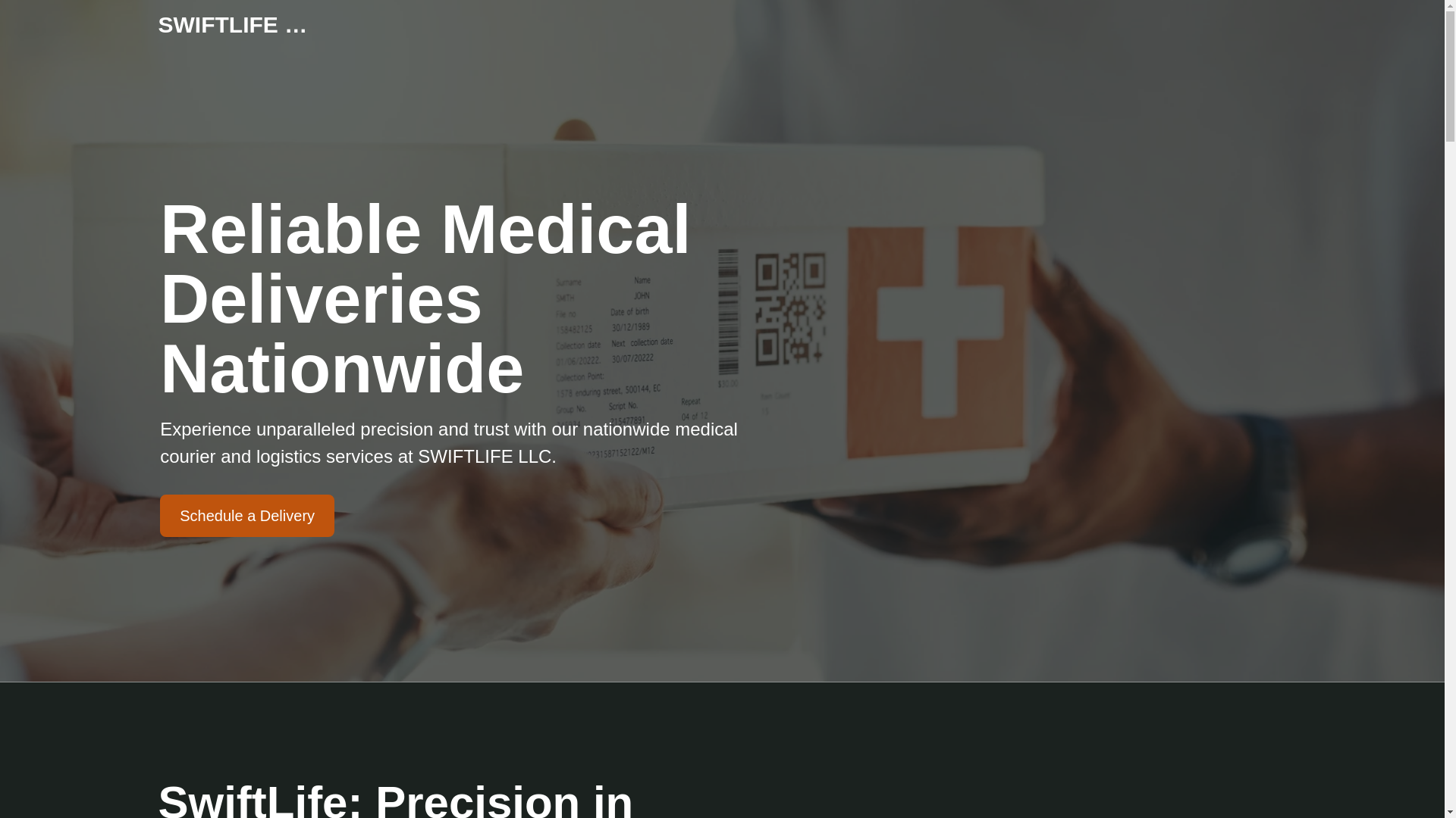 website screenshot of https://swiftlifecompany.com/