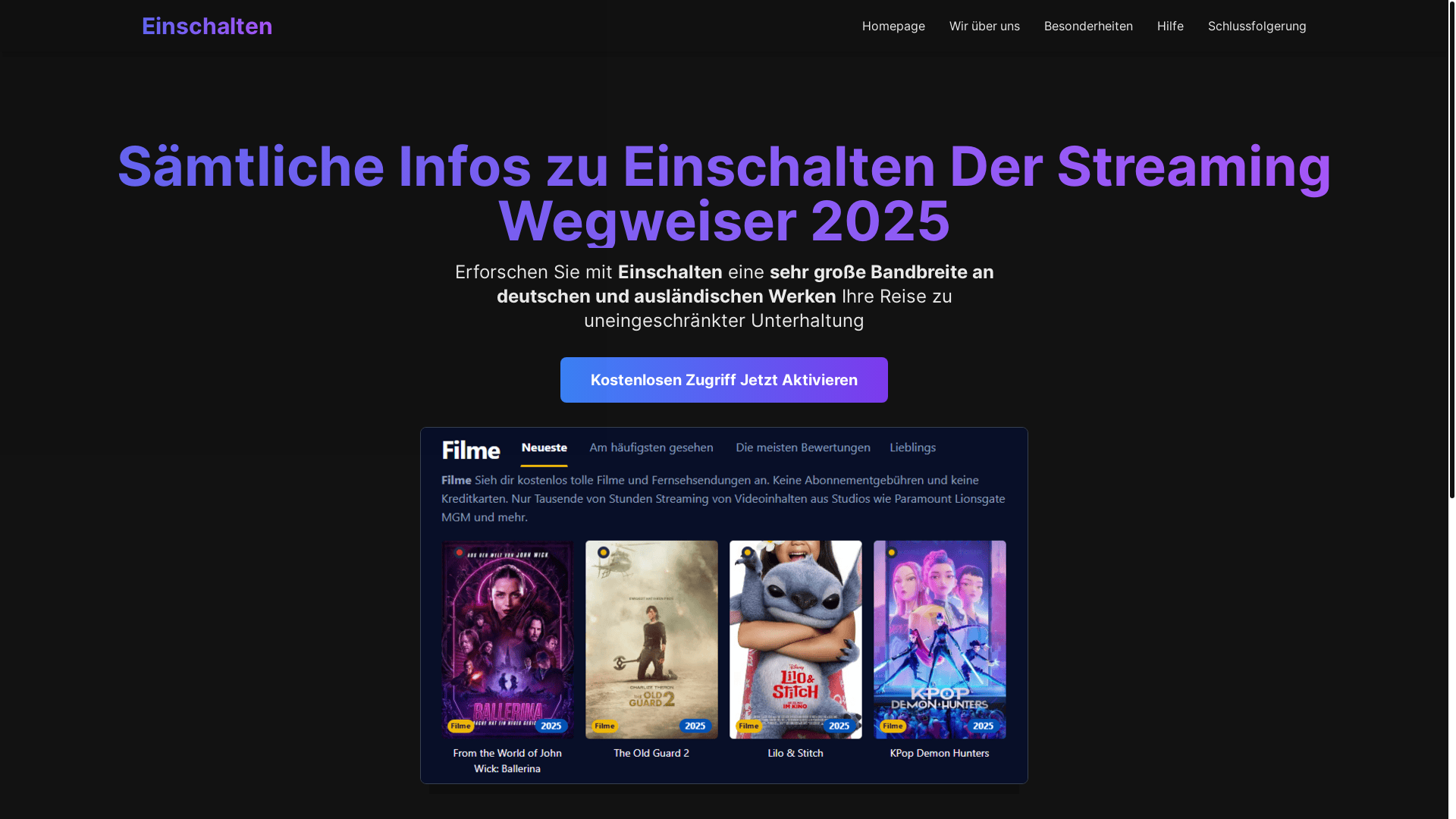 website screenshot of https://einschalten-ipee.pages.dev/