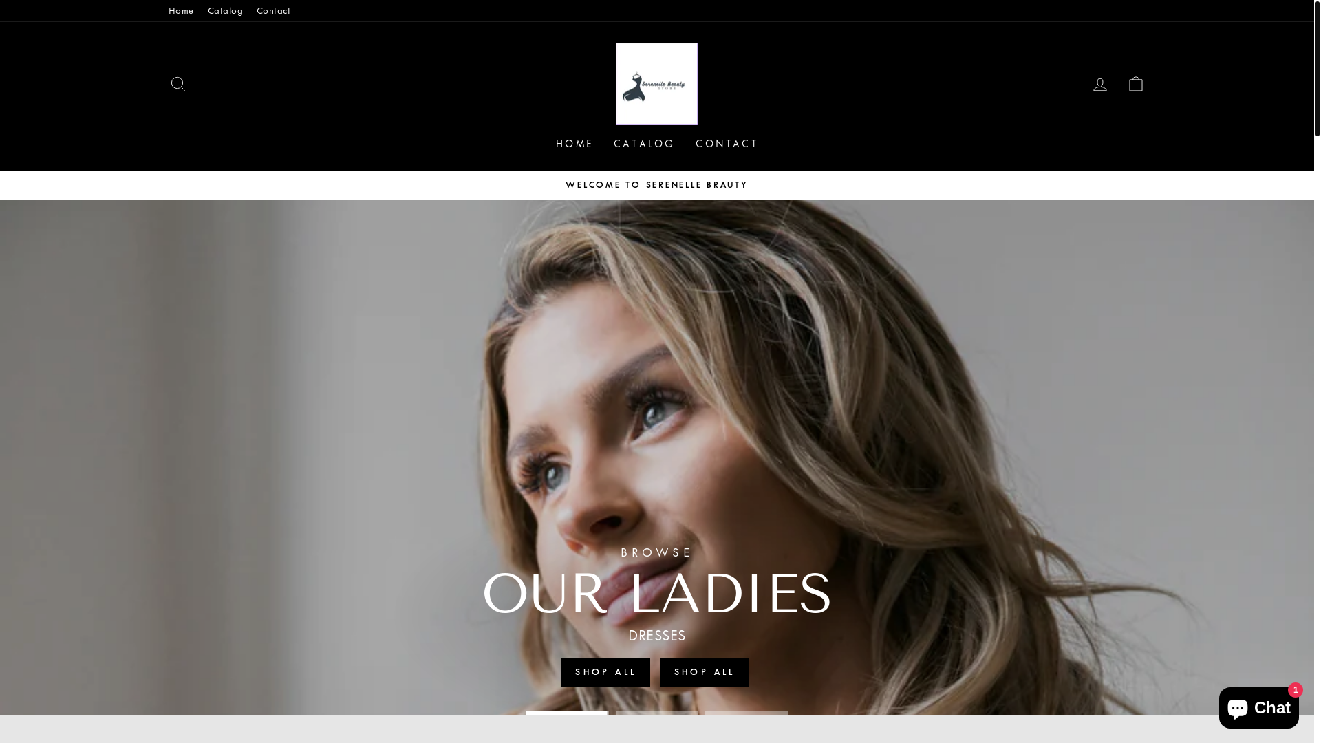 website screenshot of https://serenellebeauty.store/