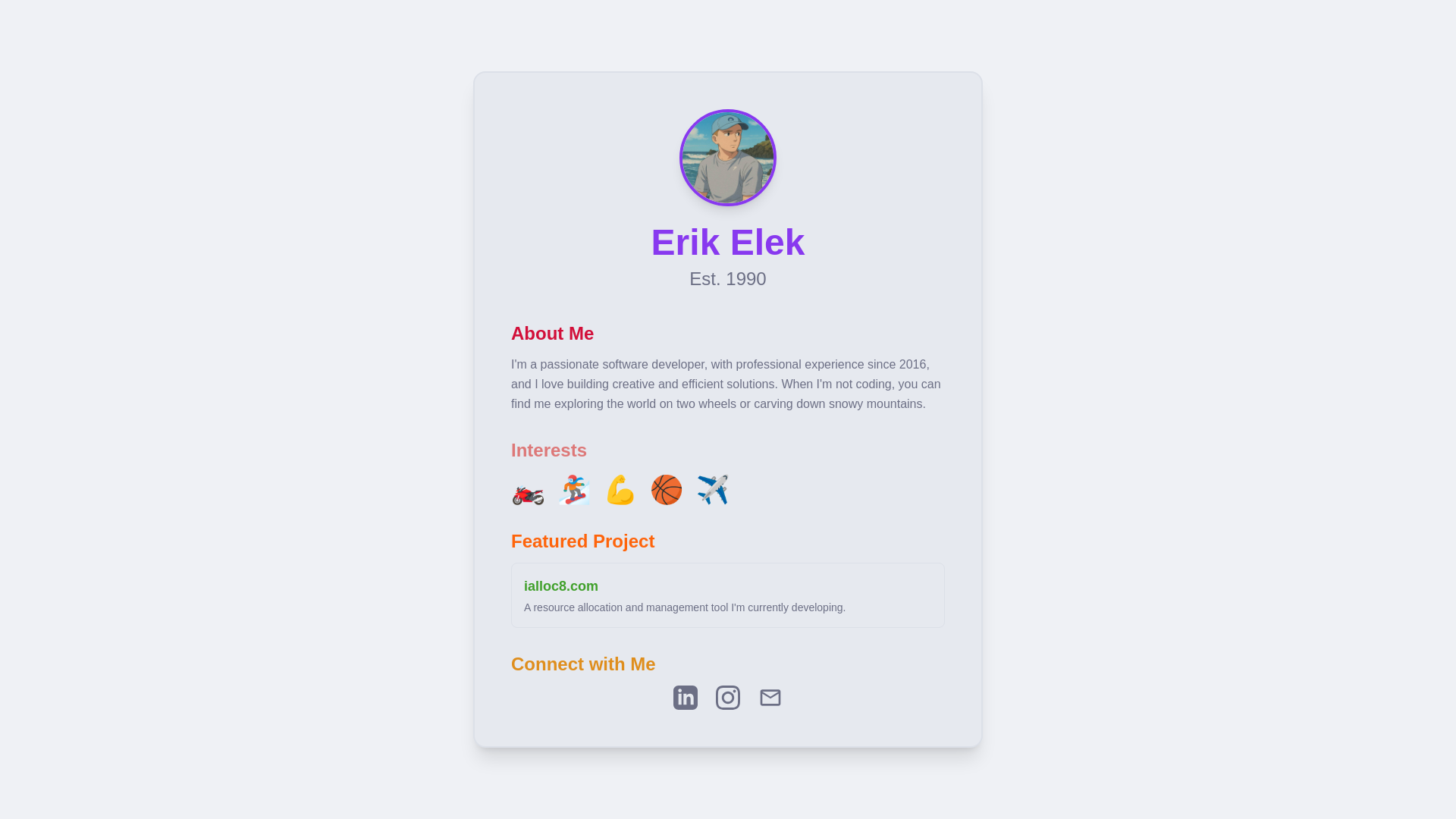 website screenshot of https://elekerik.com