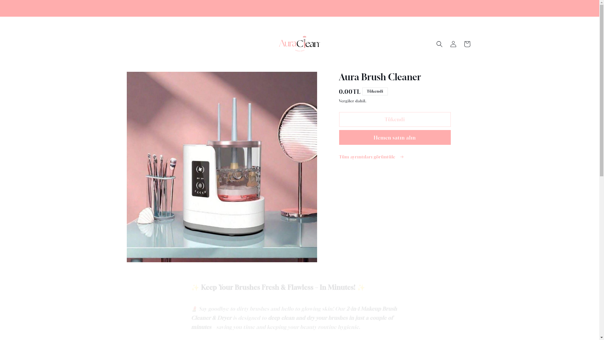 website screenshot of https://auraclean.life/