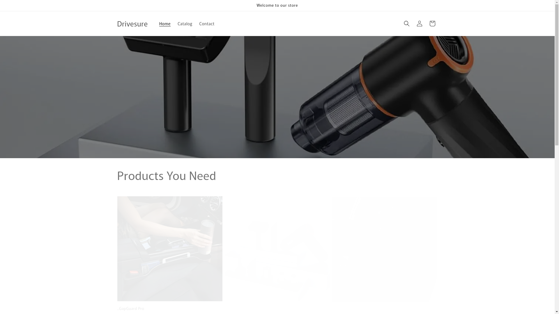 website screenshot of https://drivesure.store/