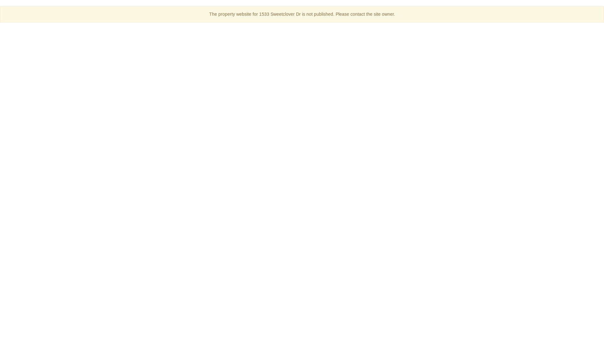 website screenshot of https://1533sweetclover.com/