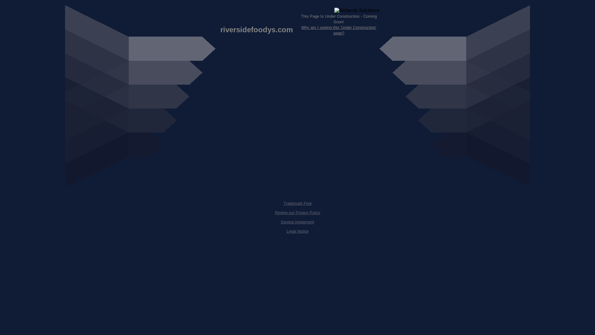 website screenshot of https://riversidefoodys.com/