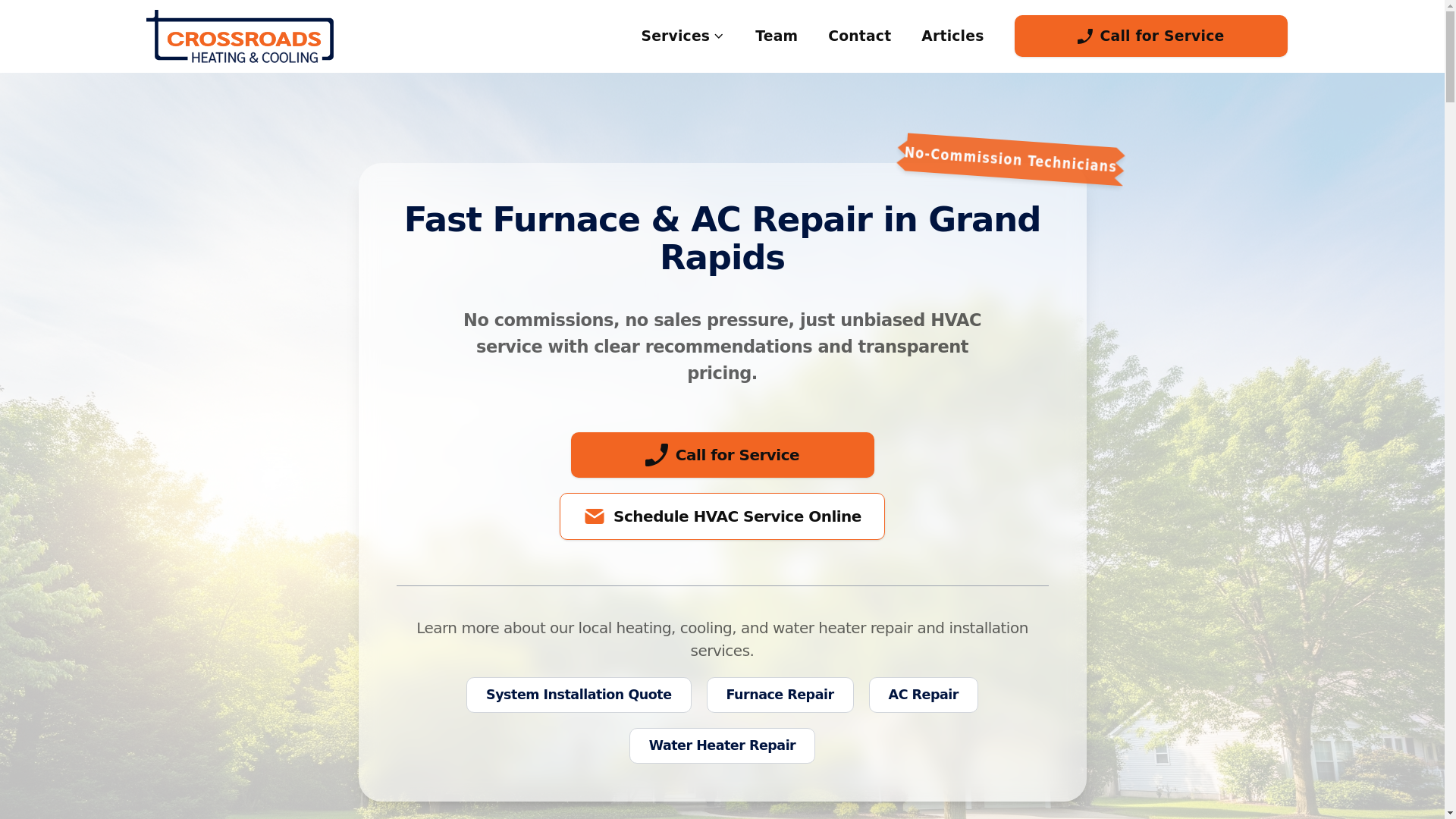 website screenshot of https://crossroads-heating-and-cooling.pages.dev/