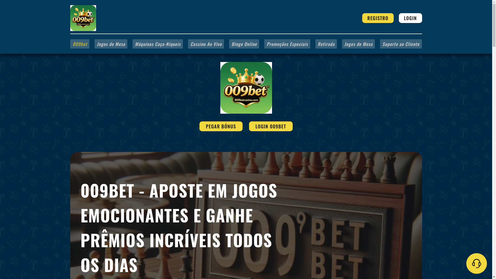 website screenshot of https://009betcasino.com/