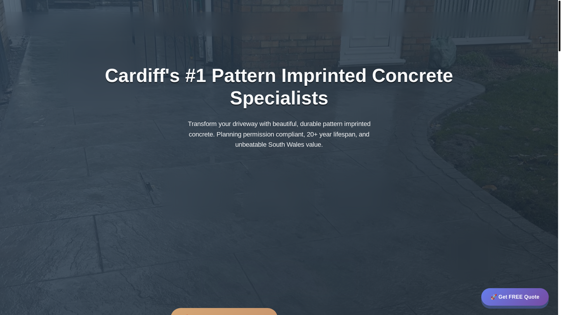 website screenshot of https://cardiffdrives.co.uk/