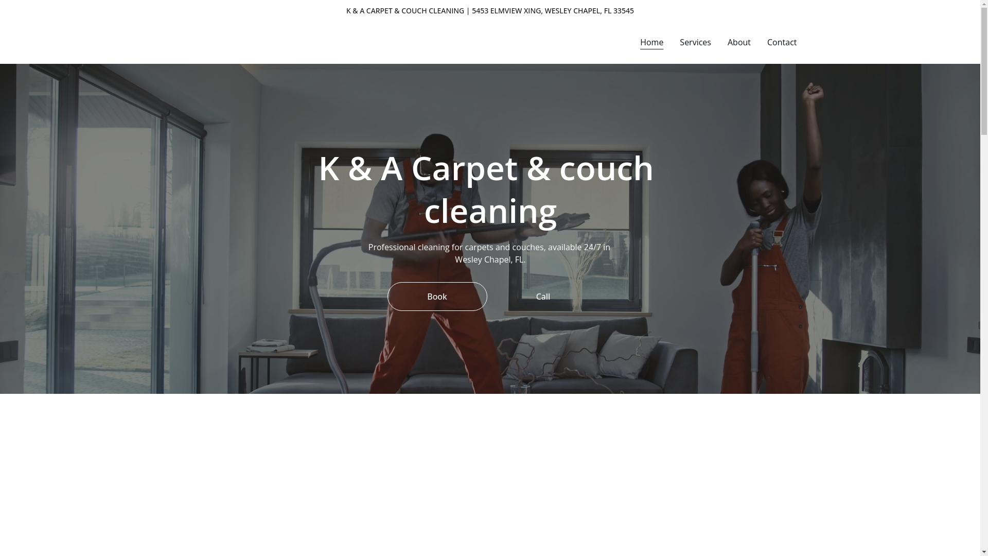 website screenshot of https://kacarpetcouchcleaning.us/