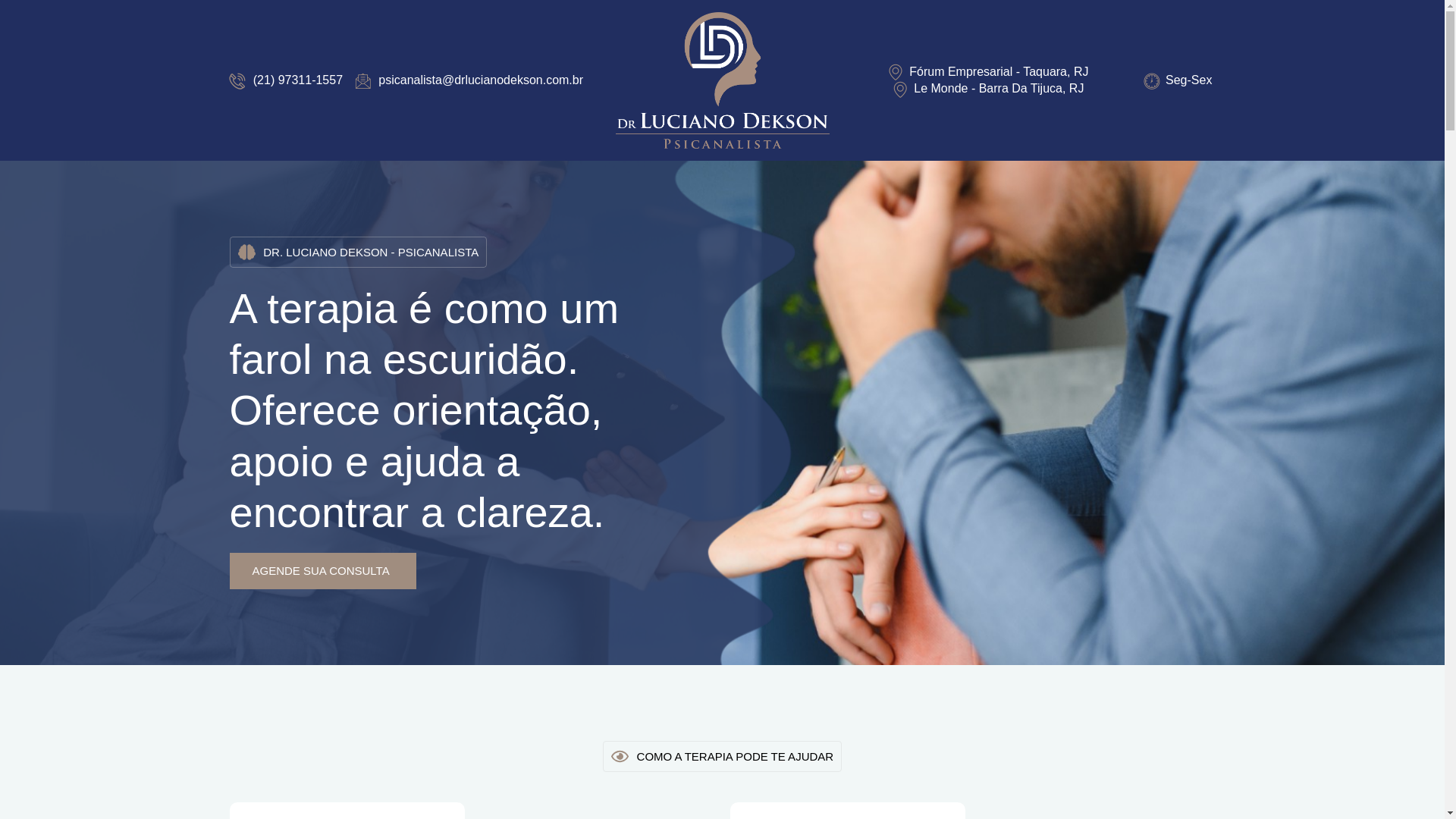 website screenshot of https://drlucianodekson.com.br/