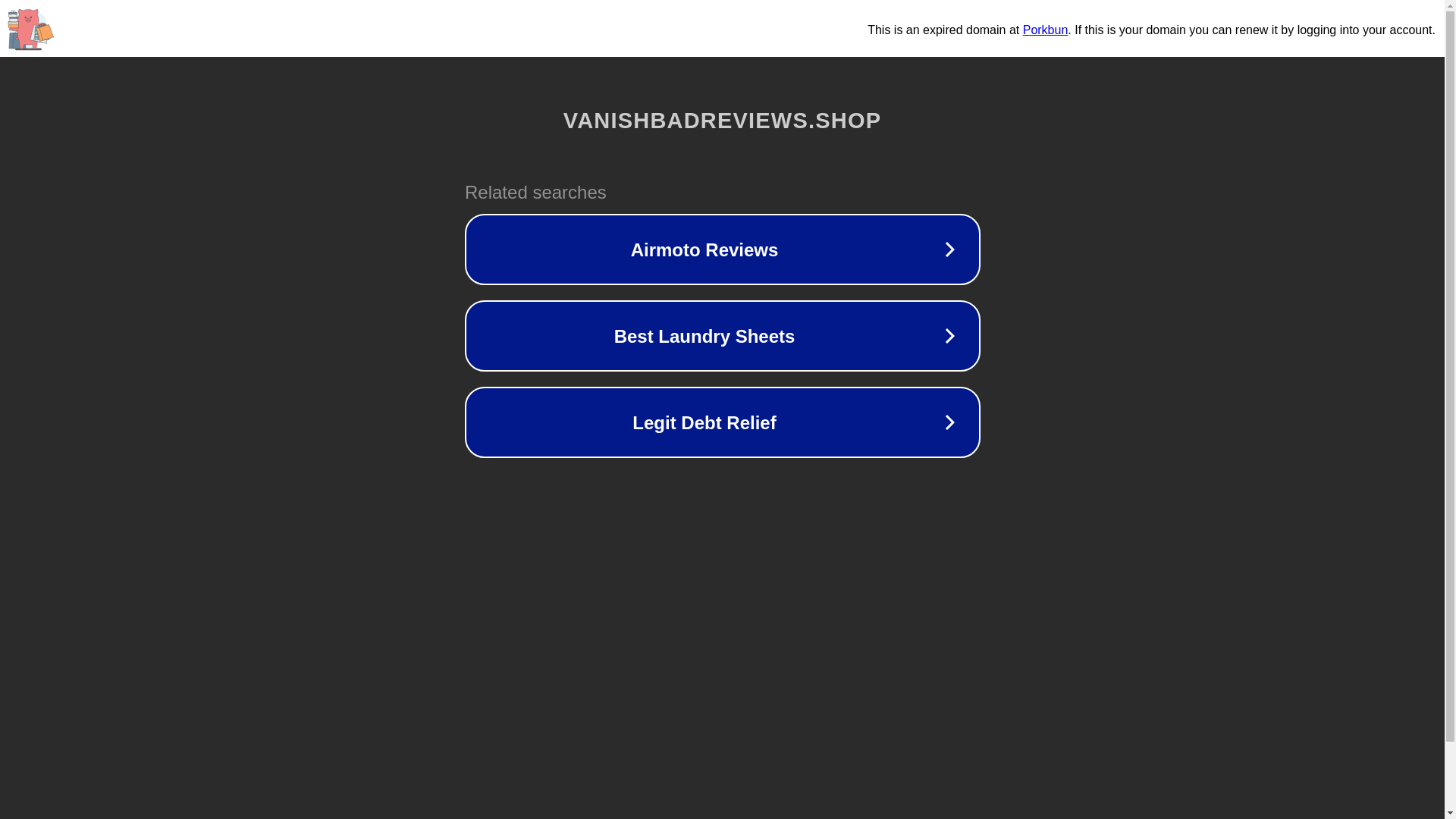 website screenshot of https://vanishbadreviews.shop/