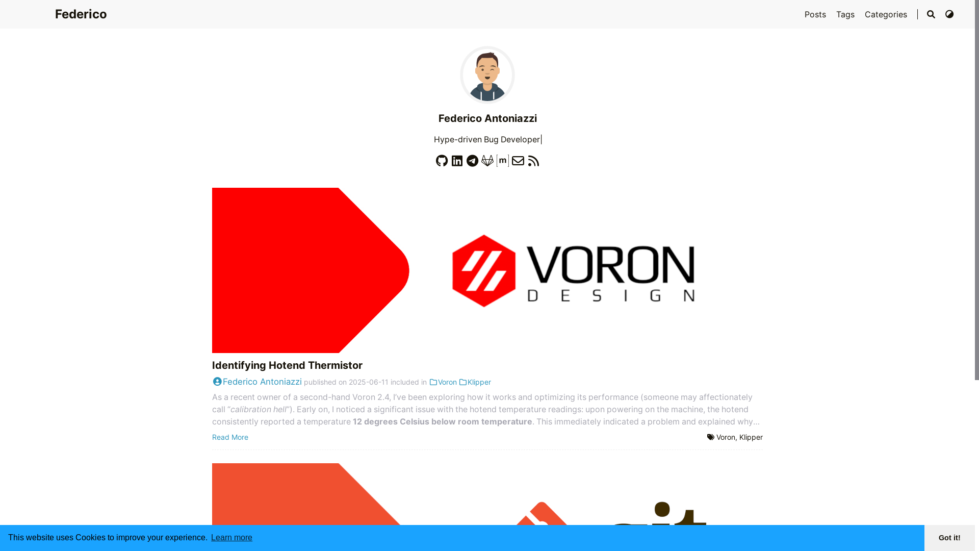 website screenshot of https://federicoantoniazzi.pages.dev/