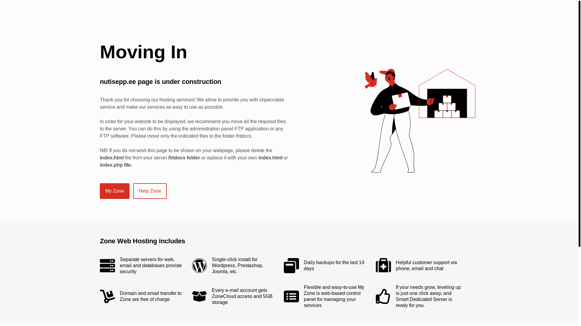 website screenshot of https://nutisepp.ee/
