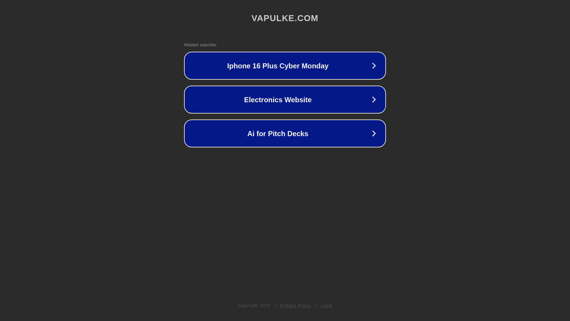 website screenshot of https://vapulke.com/