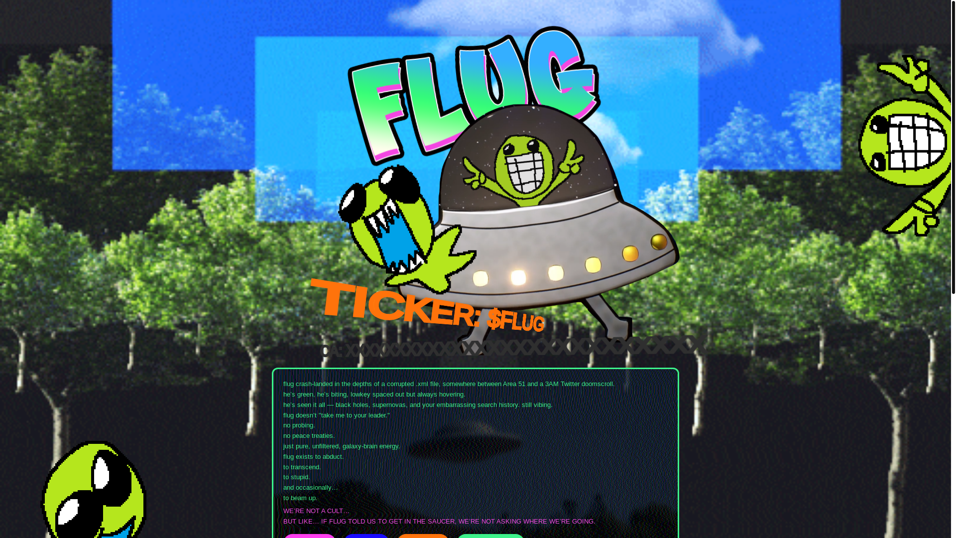 website screenshot of https://flugtoken.xyz/