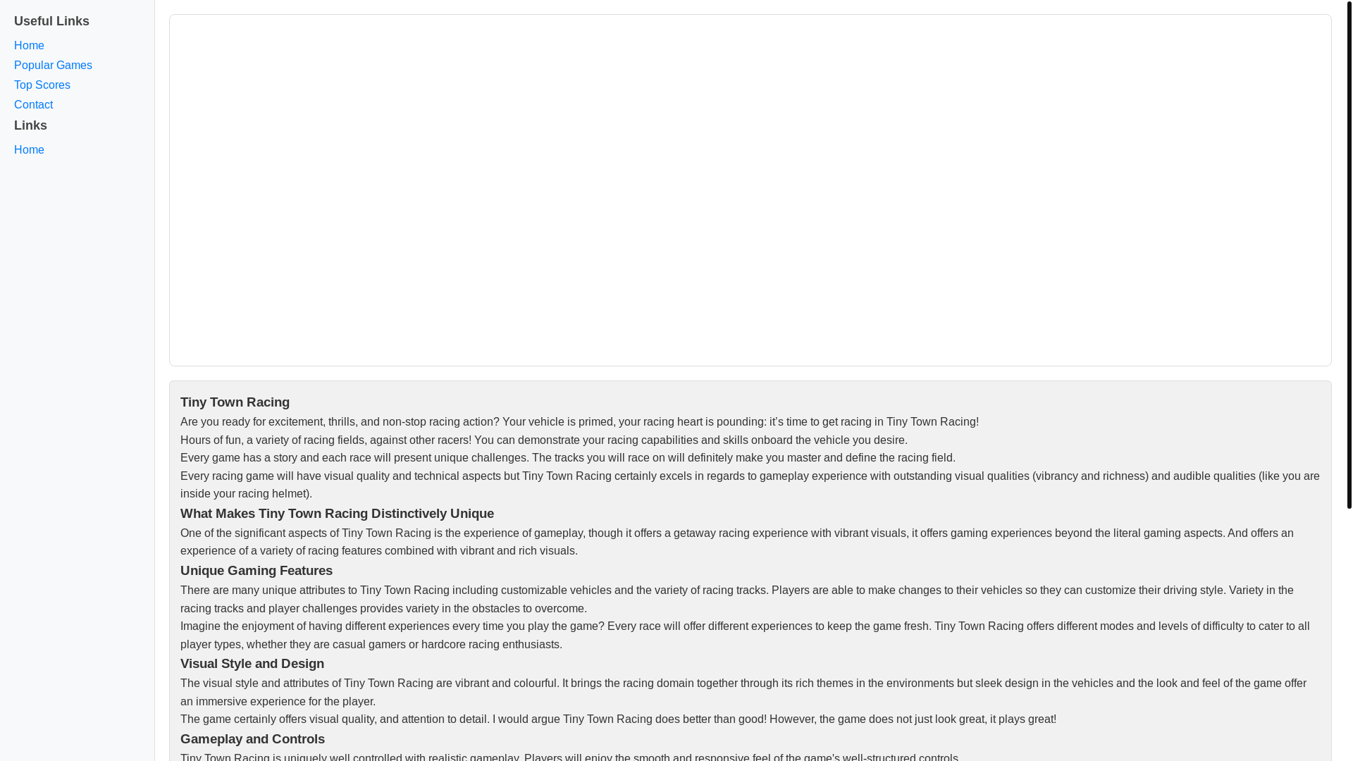 website screenshot of https://tinytownrracing.pages.dev/