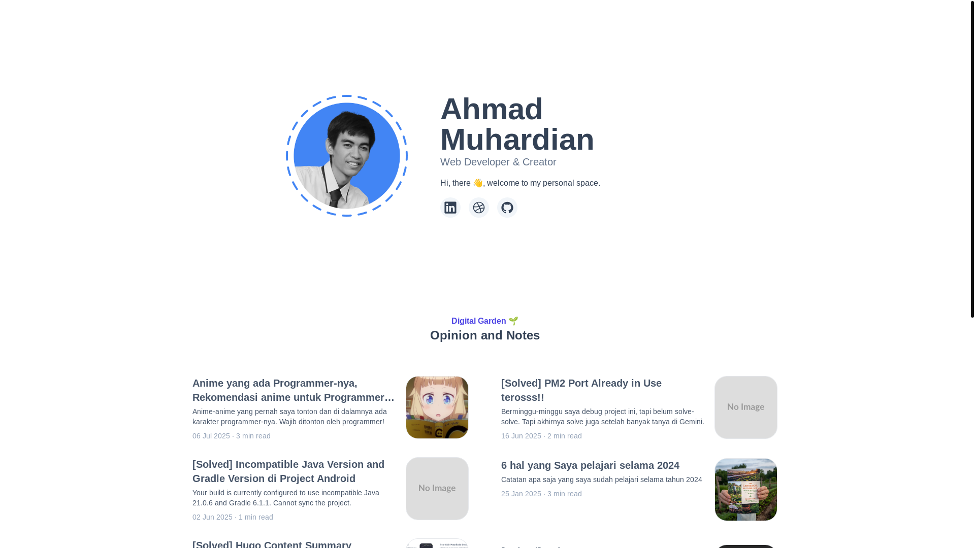 website screenshot of https://ardianta.pages.dev/