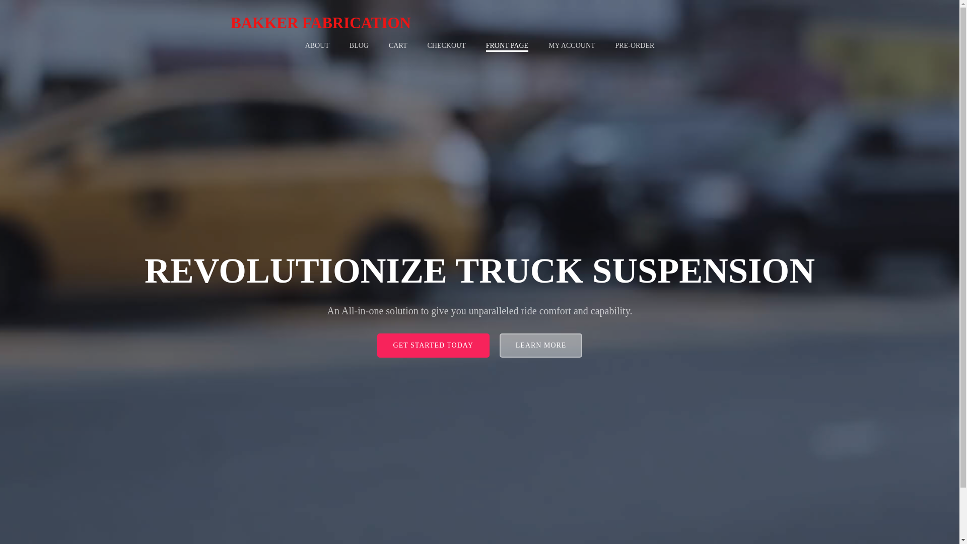 website screenshot of https://bakkerfabrication.com/