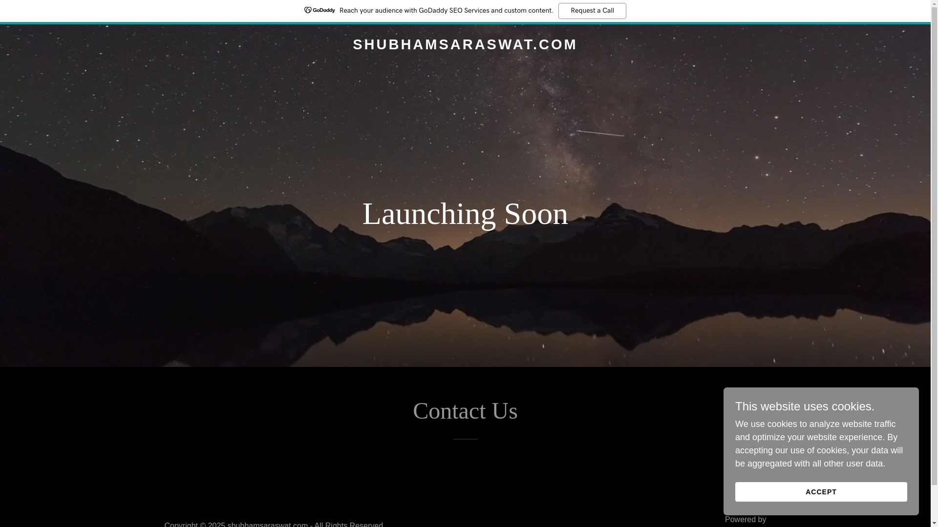 website screenshot of https://shubhamsaraswat.com/