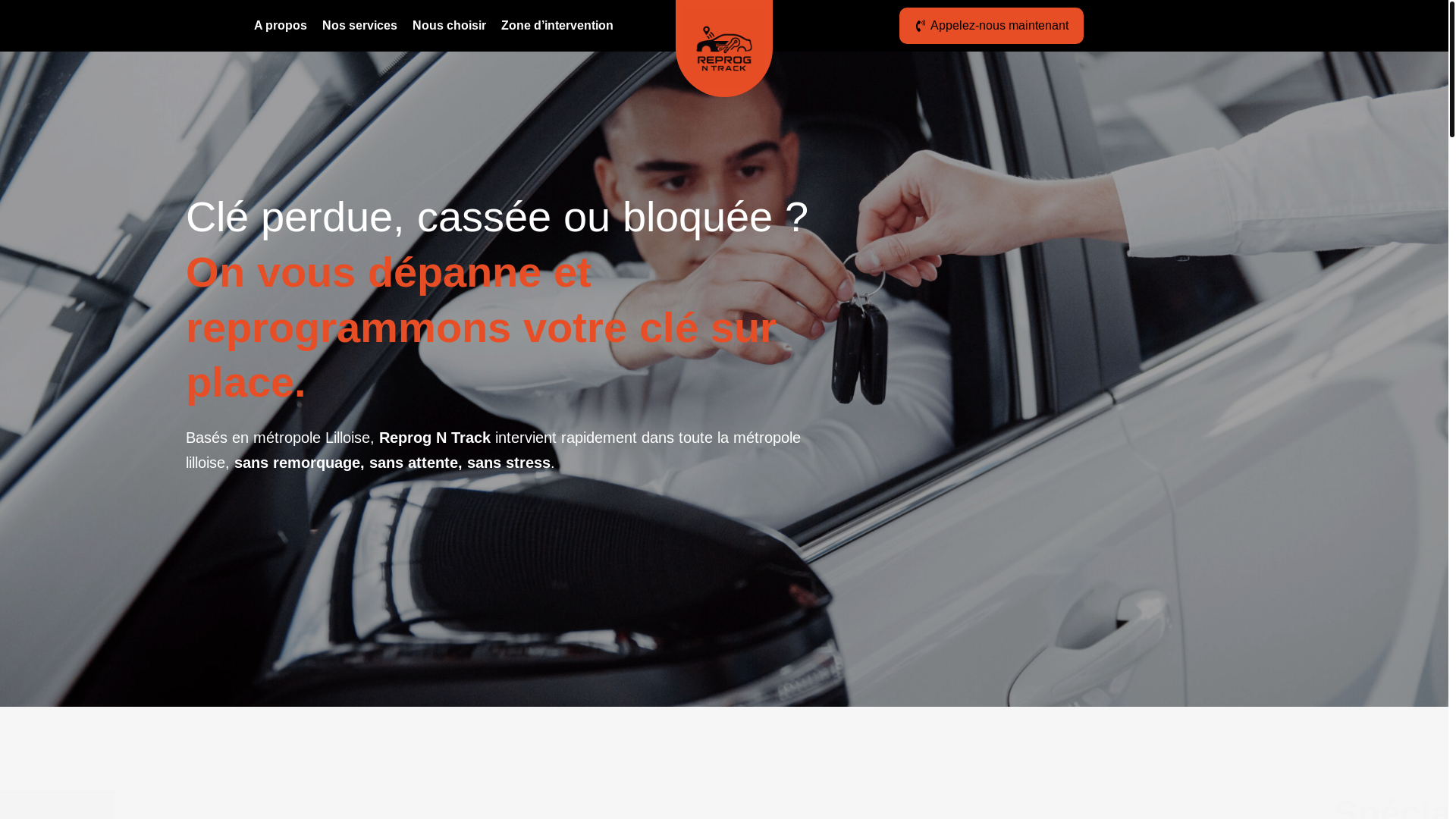 website screenshot of https://reprog-n-track.fr/