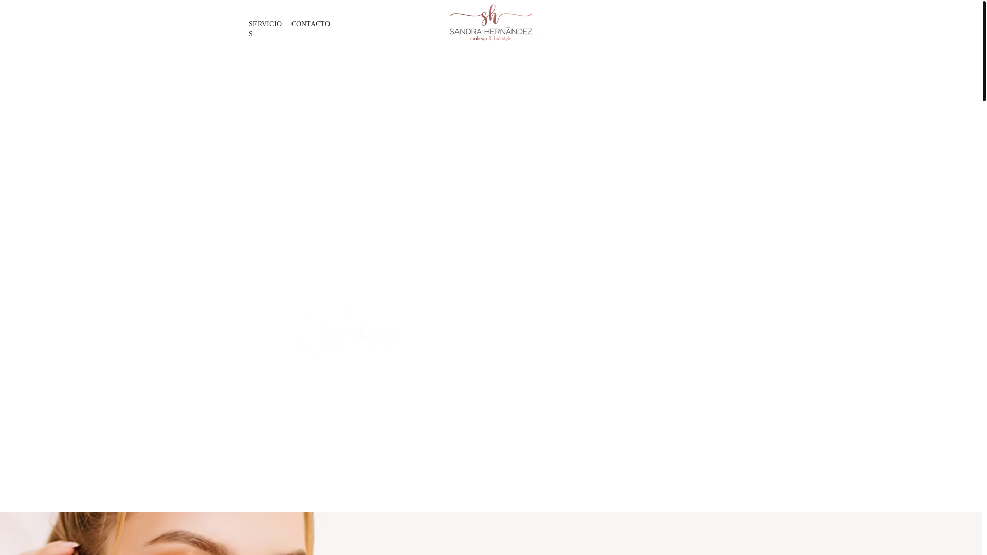 website screenshot of https://sandrahernandezmakeup.com/