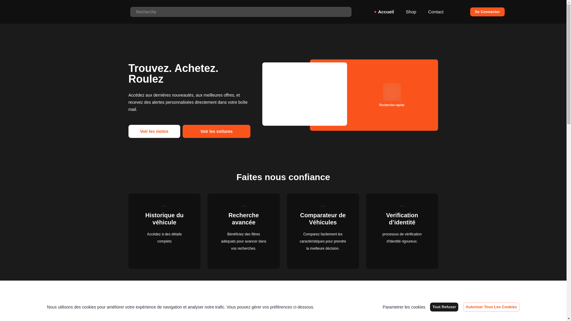 website screenshot of https://autohub.mg/