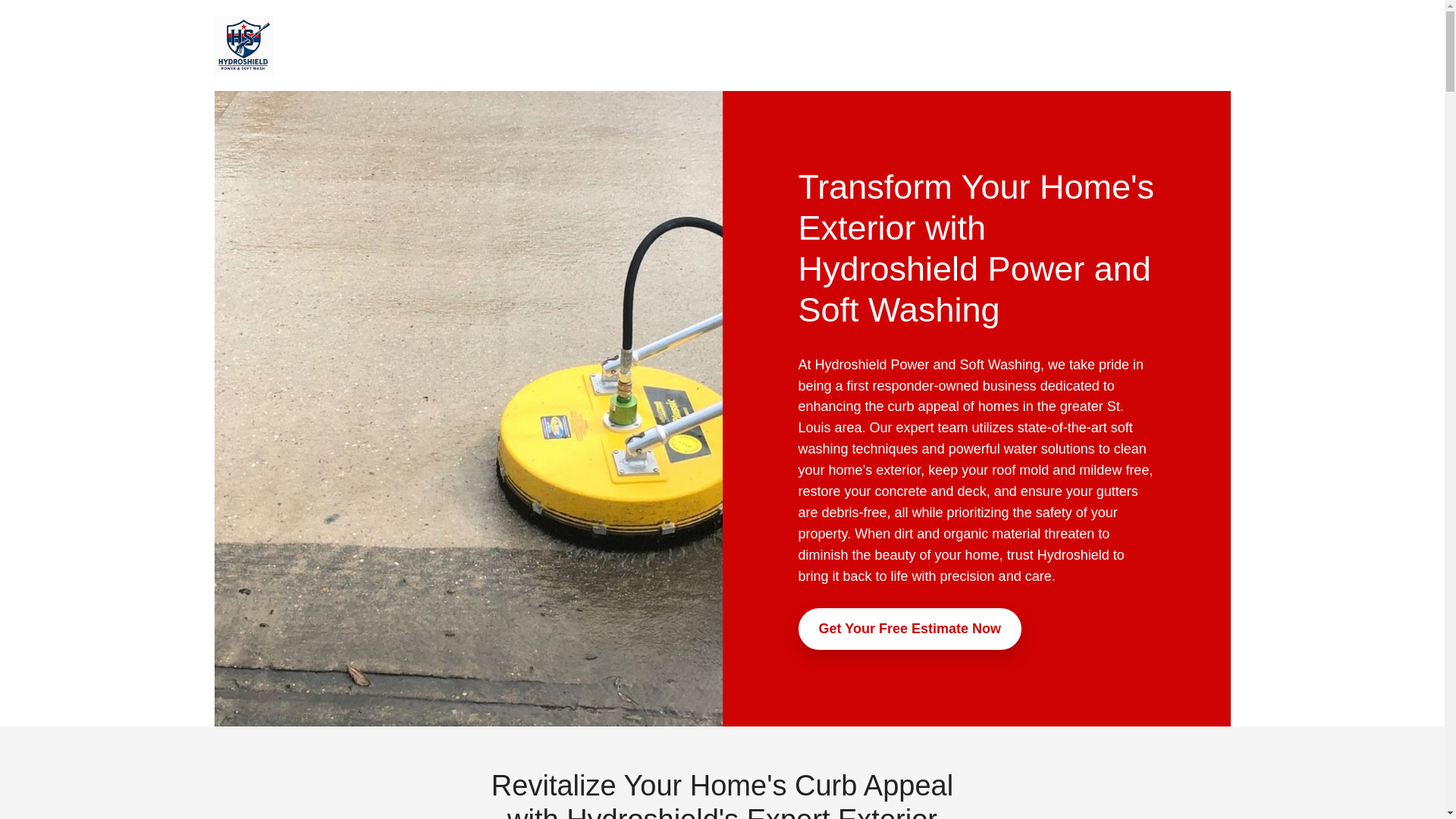 website screenshot of https://hydroshieldpowerwashing.com/