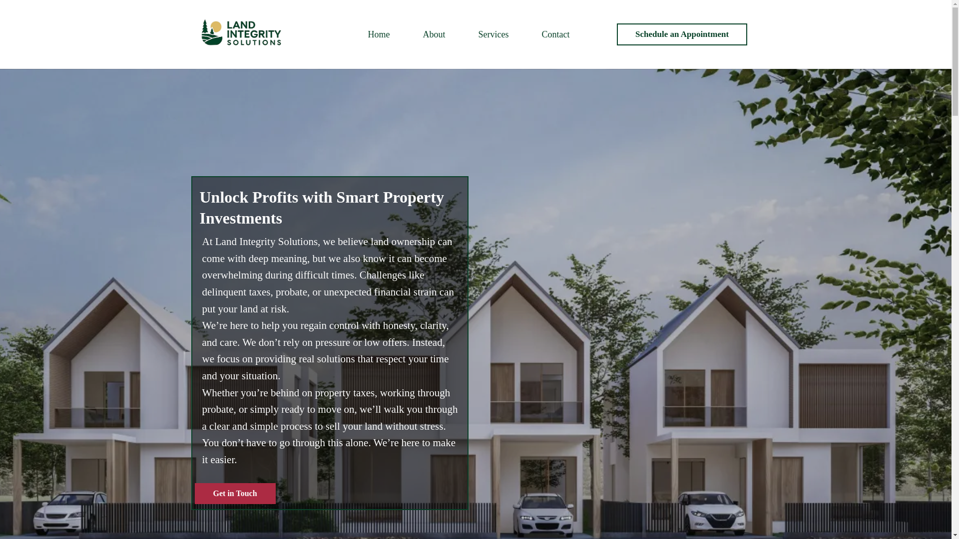website screenshot of https://landintegritysolutions.com/