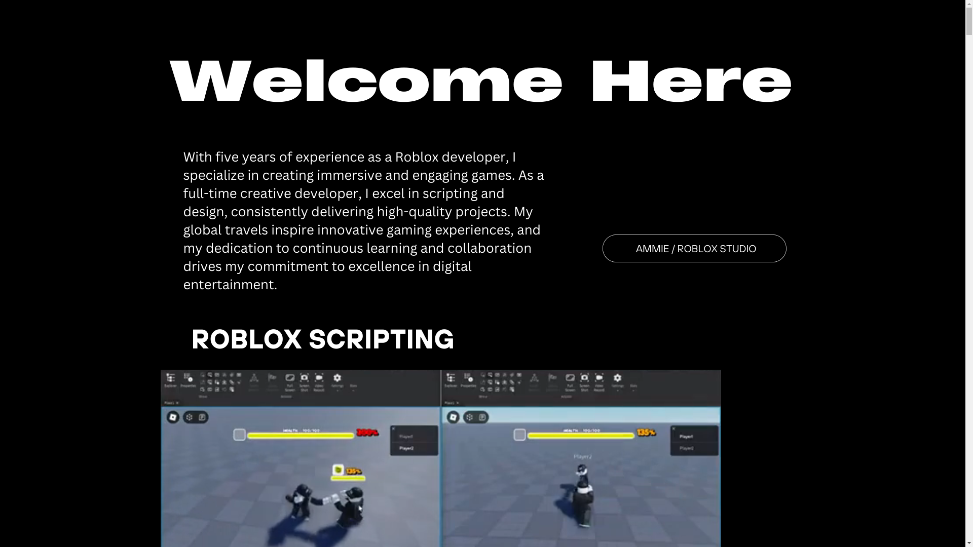 website screenshot of https://slateste.my.canva.site/ammie