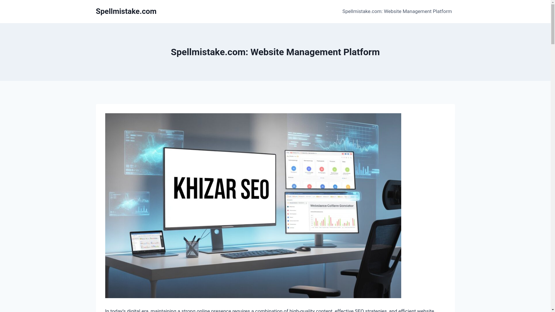 website screenshot of https://thespellmistake.com.au/