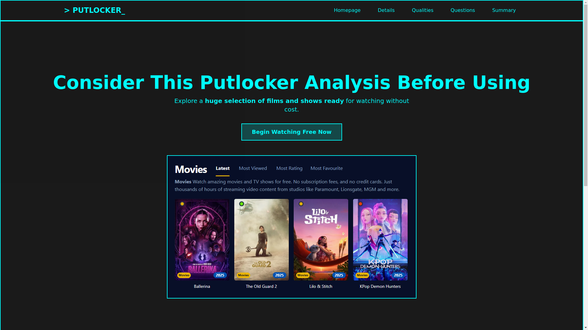 website screenshot of https://putlocker-jzny.pages.dev/
