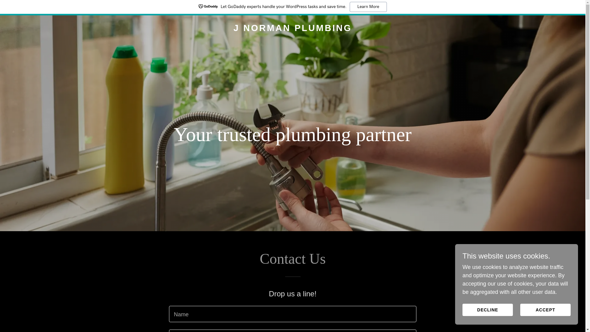 website screenshot of https://jnormanplumbing.com/