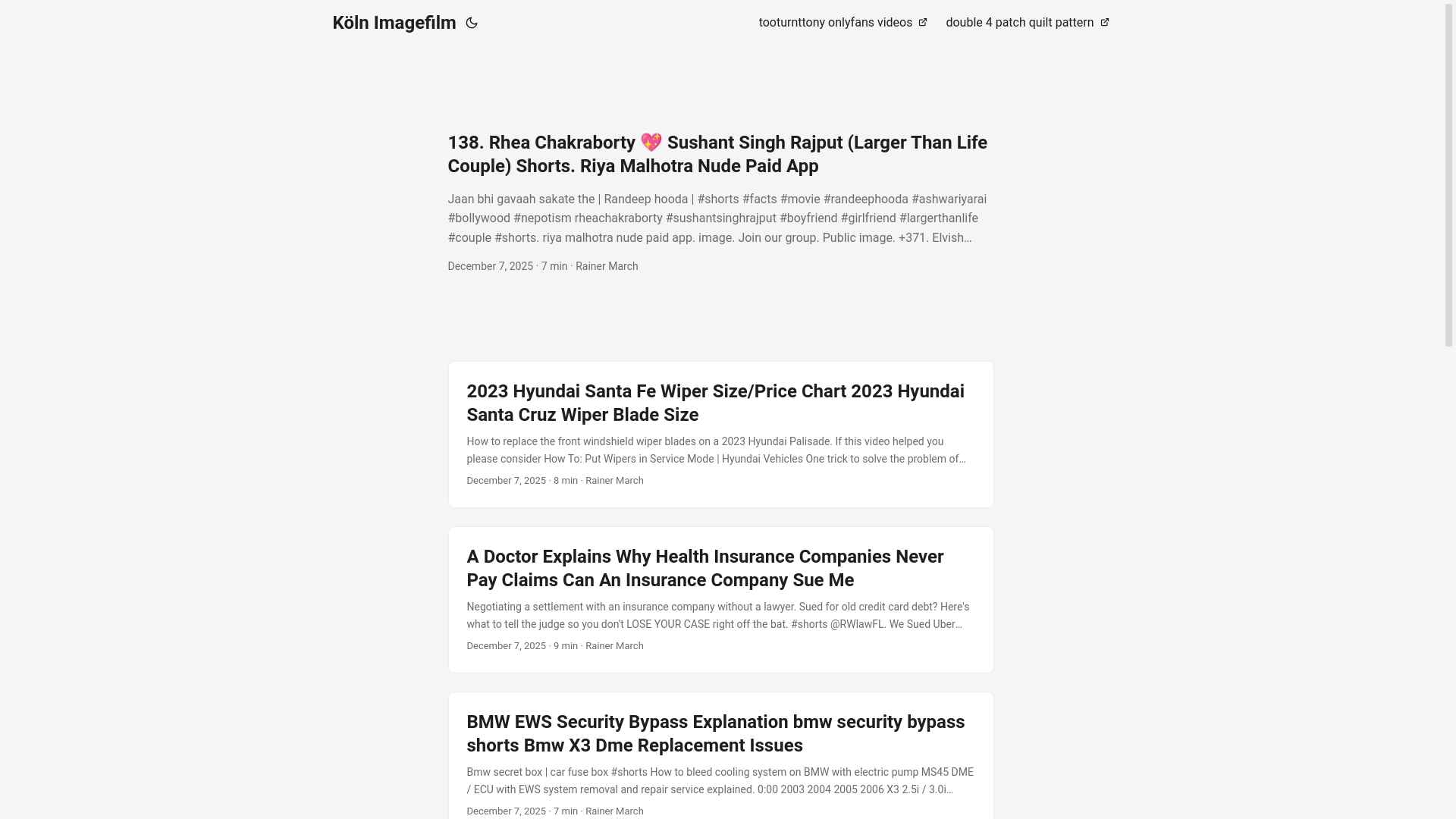website screenshot of https://klnimagefilm.pages.dev/