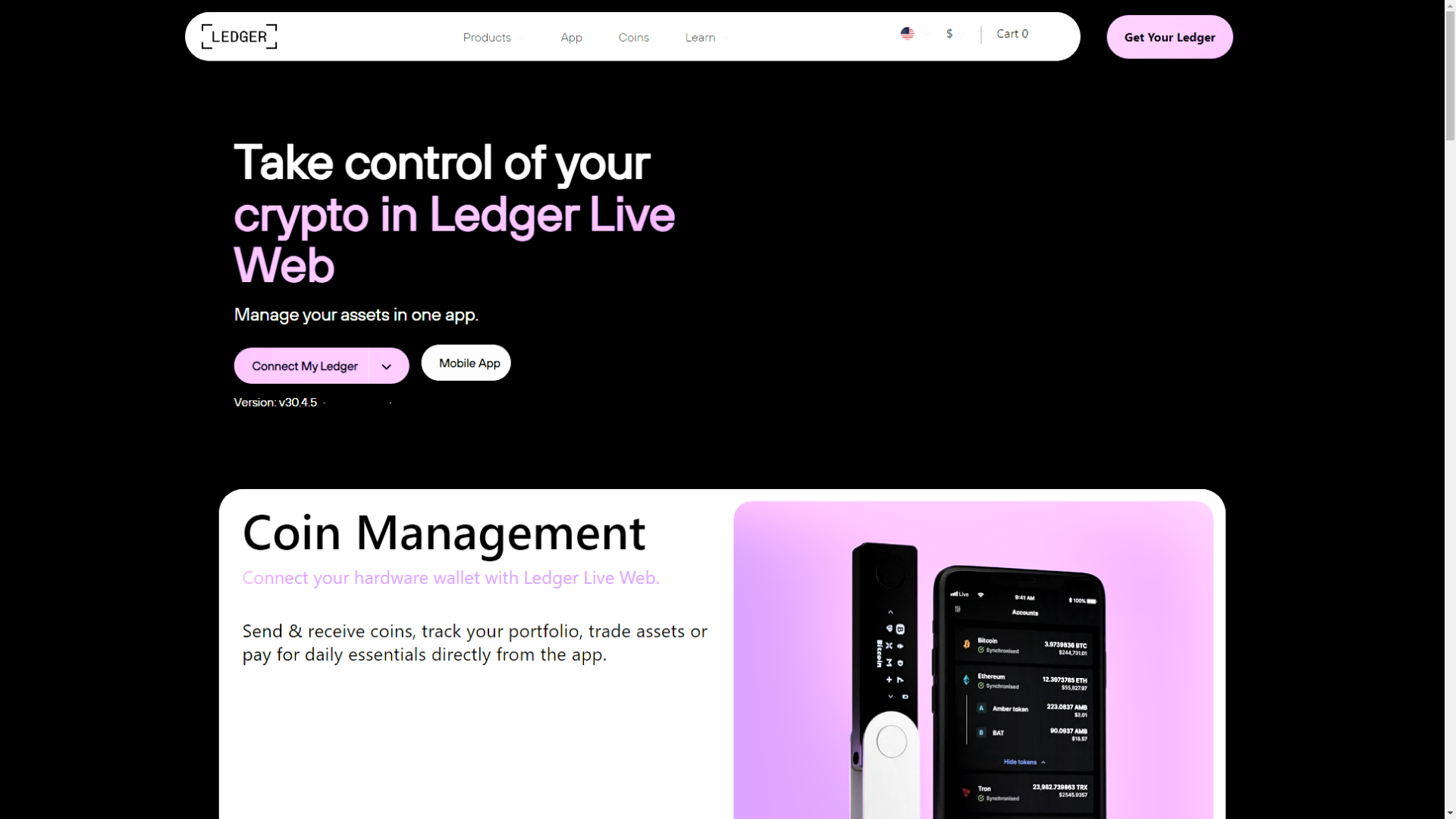 website screenshot of https://en-us-ledgedesktop.framer.ai/en-us