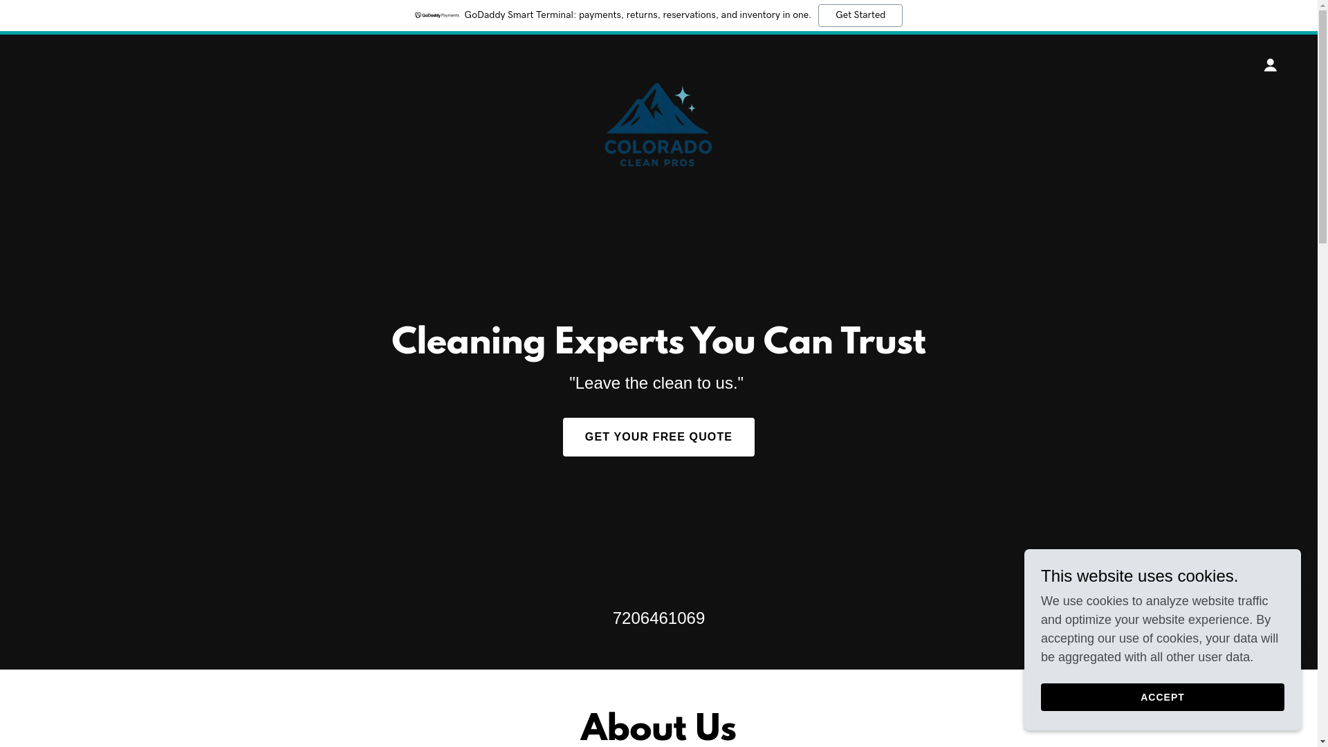 website screenshot of https://coloradocleanpros.com/